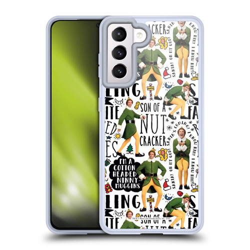 Elf Movie Graphics 2 Buddy Pattern Soft Gel Case for Samsung Galaxy S21 5G