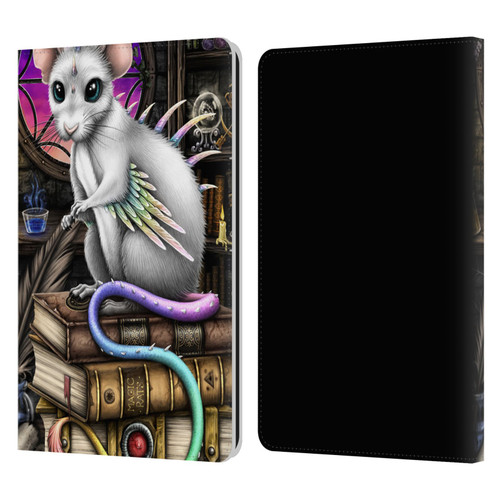 Sarah Richter Animals Alchemy Magic Rat Leather Book Wallet Case Cover For Amazon Kindle Paperwhite 1 / 2 / 3