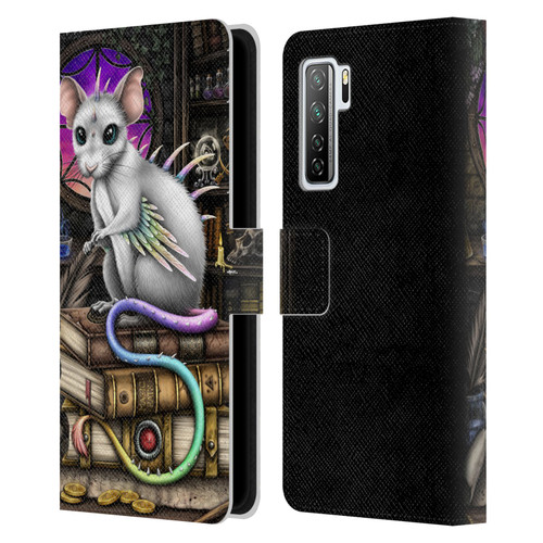 Sarah Richter Animals Alchemy Magic Rat Leather Book Wallet Case Cover For Huawei Nova 7 SE/P40 Lite 5G