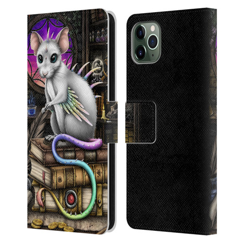 Sarah Richter Animals Alchemy Magic Rat Leather Book Wallet Case Cover For Apple iPhone 11 Pro Max