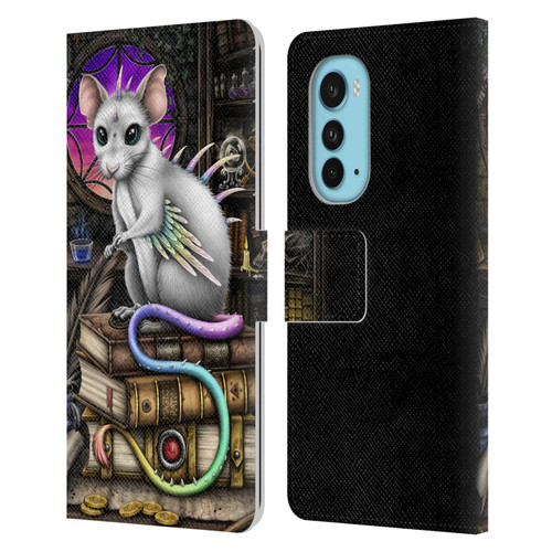 Sarah Richter Animals Alchemy Magic Rat Leather Book Wallet Case Cover For Motorola Edge (2022)