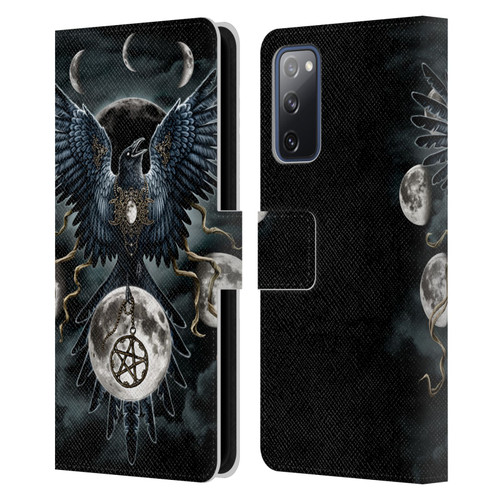 Sarah Richter Animals Gothic Black Raven Leather Book Wallet Case Cover For Samsung Galaxy S20 FE / 5G