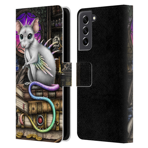 Sarah Richter Animals Alchemy Magic Rat Leather Book Wallet Case Cover For Samsung Galaxy S21 FE 5G