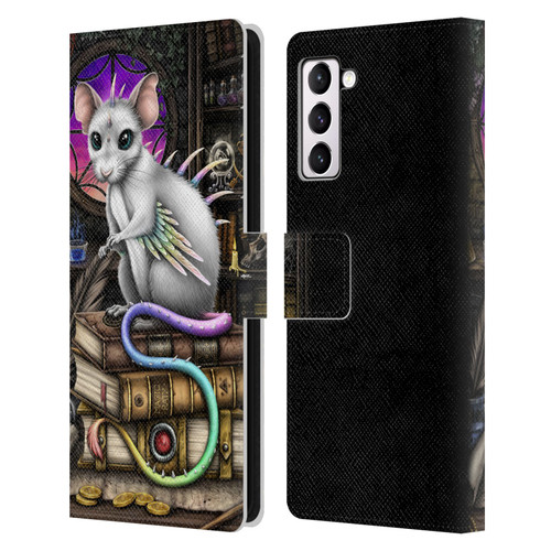 Sarah Richter Animals Alchemy Magic Rat Leather Book Wallet Case Cover For Samsung Galaxy S21+ 5G