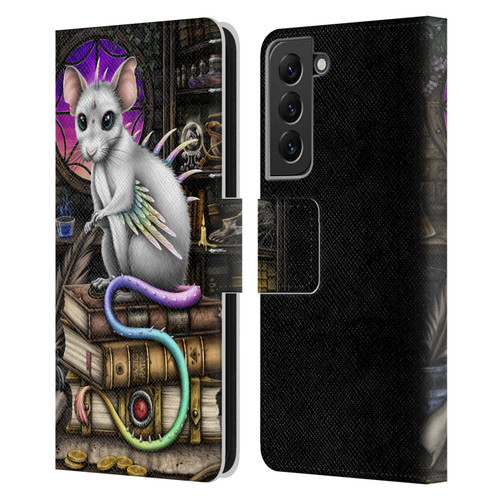 Sarah Richter Animals Alchemy Magic Rat Leather Book Wallet Case Cover For Samsung Galaxy S22+ 5G