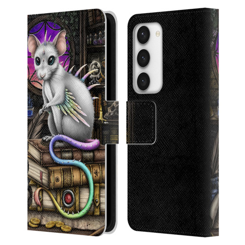 Sarah Richter Animals Alchemy Magic Rat Leather Book Wallet Case Cover For Samsung Galaxy S23 5G