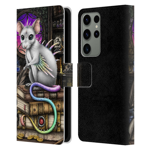 Sarah Richter Animals Alchemy Magic Rat Leather Book Wallet Case Cover For Samsung Galaxy S23 Ultra 5G