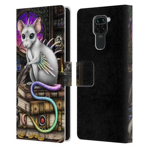 Sarah Richter Animals Alchemy Magic Rat Leather Book Wallet Case Cover For Xiaomi Redmi Note 9 / Redmi 10X 4G