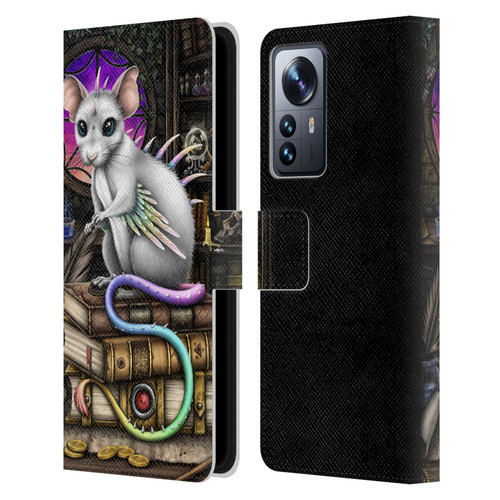 Sarah Richter Animals Alchemy Magic Rat Leather Book Wallet Case Cover For Xiaomi 12 Pro