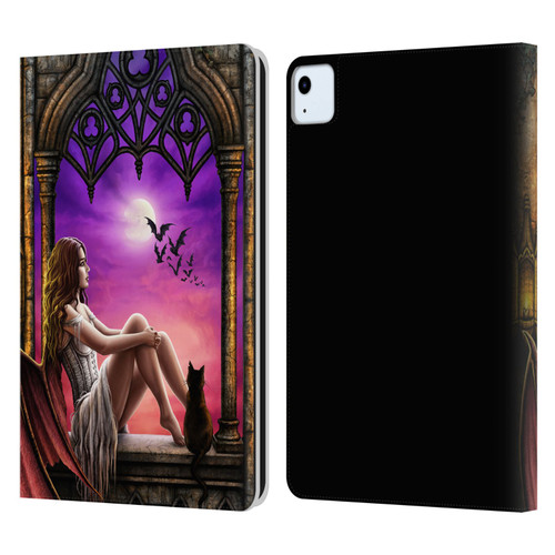Sarah Richter Fantasy Demon Vampire Girl Leather Book Wallet Case Cover For Apple iPad Air 2020 / 2022