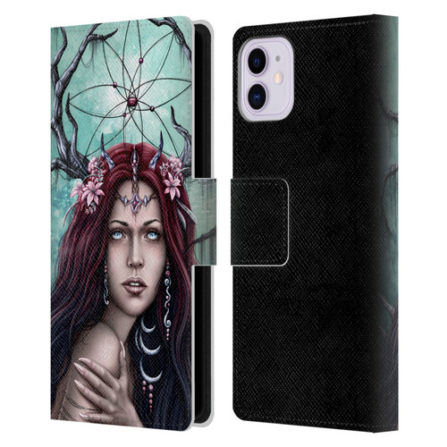 Sarah Richter Fantasy Fairy Girl Leather Book Wallet Case Cover For Apple iPhone 11