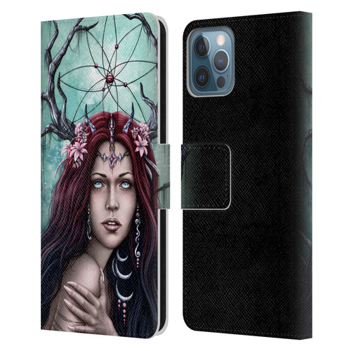 Sarah Richter Fantasy Fairy Girl Leather Book Wallet Case Cover For Apple iPhone 12 / iPhone 12 Pro