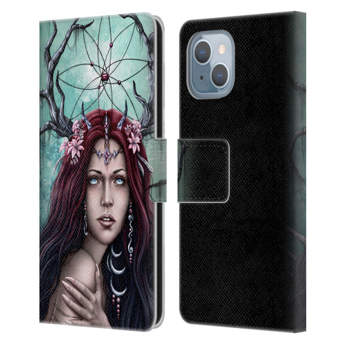 Sarah Richter Fantasy Fairy Girl Leather Book Wallet Case Cover For Apple iPhone 14