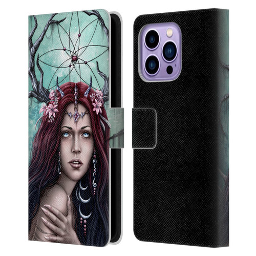 Sarah Richter Fantasy Fairy Girl Leather Book Wallet Case Cover For Apple iPhone 14 Pro Max