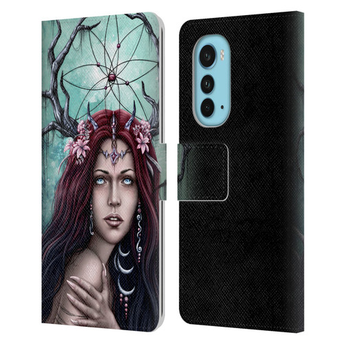 Sarah Richter Fantasy Fairy Girl Leather Book Wallet Case Cover For Motorola Edge (2022)