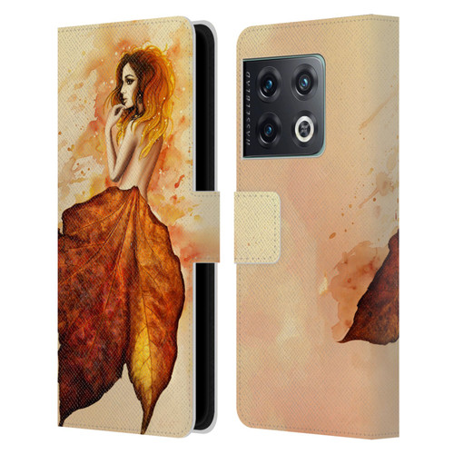 Sarah Richter Fantasy Autumn Girl Leather Book Wallet Case Cover For OnePlus 10 Pro