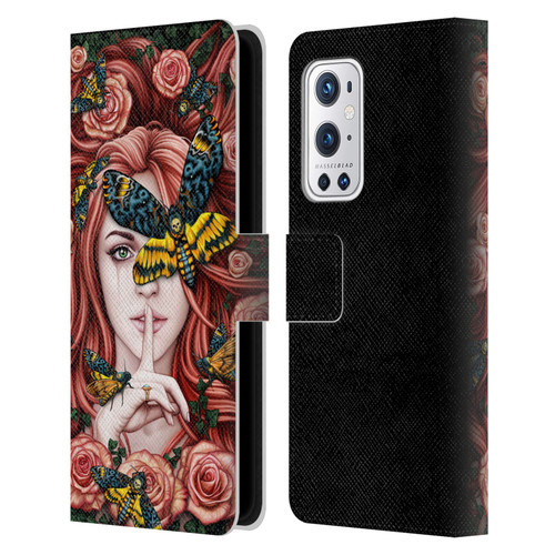 Sarah Richter Fantasy Silent Girl With Red Hair Leather Book Wallet Case Cover For OnePlus 9 Pro
