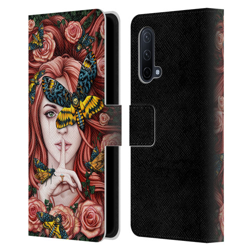 Sarah Richter Fantasy Silent Girl With Red Hair Leather Book Wallet Case Cover For OnePlus Nord CE 5G