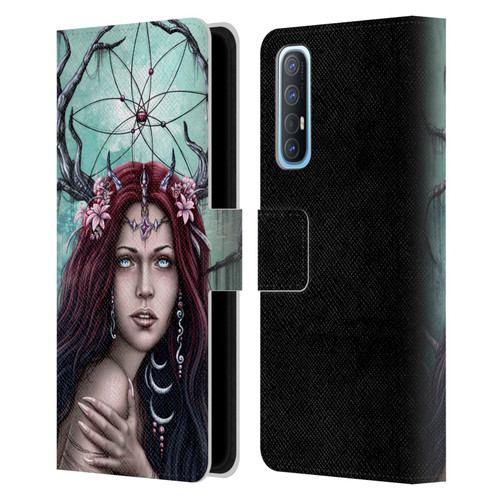 Sarah Richter Fantasy Fairy Girl Leather Book Wallet Case Cover For OPPO Find X2 Neo 5G