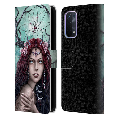 Sarah Richter Fantasy Fairy Girl Leather Book Wallet Case Cover For OPPO A54 5G