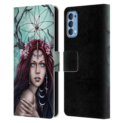 Sarah Richter Fantasy Fairy Girl Leather Book Wallet Case Cover For OPPO Reno 4 5G