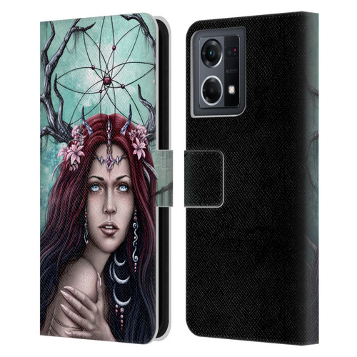 Sarah Richter Fantasy Fairy Girl Leather Book Wallet Case Cover For OPPO Reno8 4G