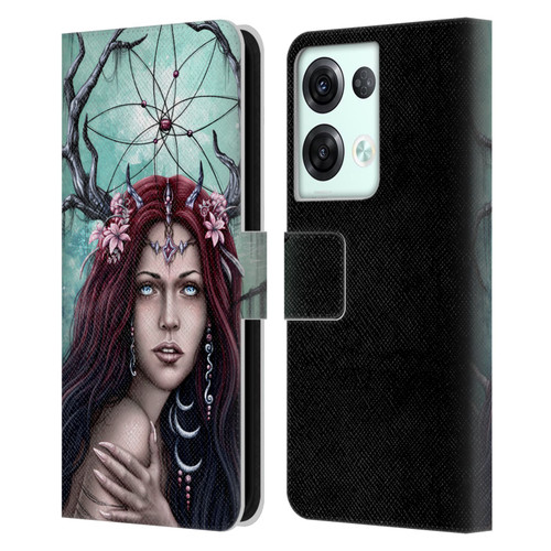 Sarah Richter Fantasy Fairy Girl Leather Book Wallet Case Cover For OPPO Reno8 Pro
