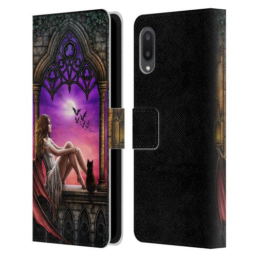 Sarah Richter Fantasy Demon Vampire Girl Leather Book Wallet Case Cover For Samsung Galaxy A02/M02 (2021)