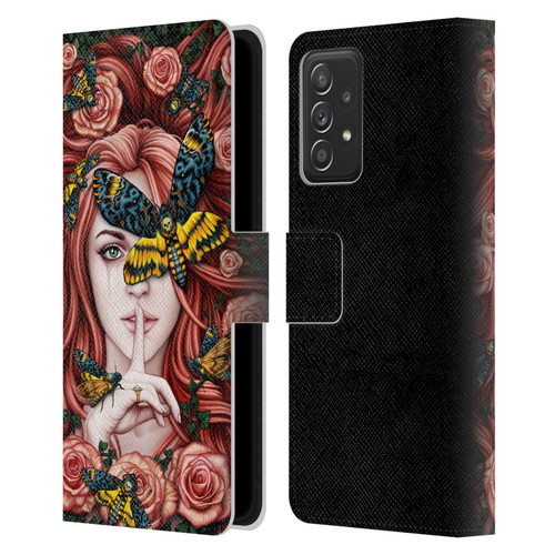 Sarah Richter Fantasy Silent Girl With Red Hair Leather Book Wallet Case Cover For Samsung Galaxy A52 / A52s / 5G (2021)