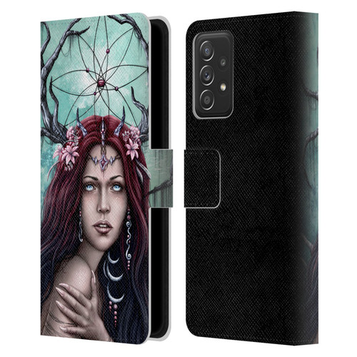 Sarah Richter Fantasy Fairy Girl Leather Book Wallet Case Cover For Samsung Galaxy A52 / A52s / 5G (2021)