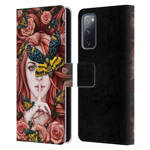 Sarah Richter Fantasy Silent Girl With Red Hair Leather Book Wallet Case Cover For Samsung Galaxy S20 FE / 5G