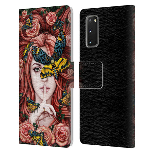 Sarah Richter Fantasy Silent Girl With Red Hair Leather Book Wallet Case Cover For Samsung Galaxy S20 / S20 5G
