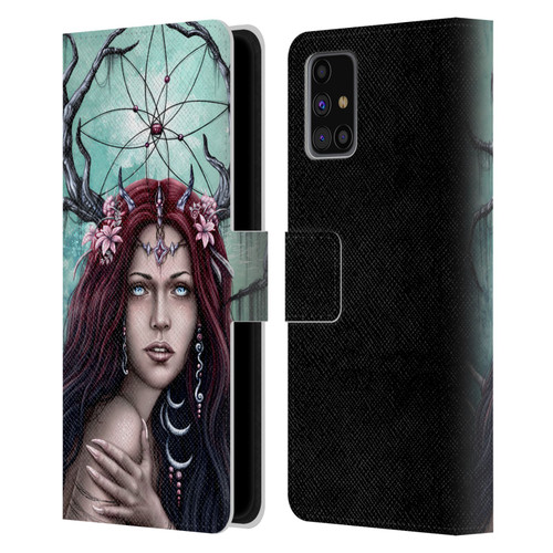 Sarah Richter Fantasy Fairy Girl Leather Book Wallet Case Cover For Samsung Galaxy M31s (2020)