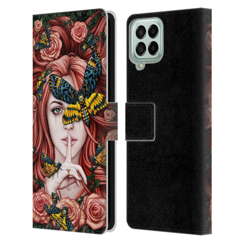Sarah Richter Fantasy Silent Girl With Red Hair Leather Book Wallet Case Cover For Samsung Galaxy M33 (2022)