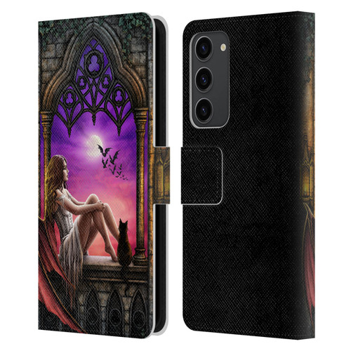 Sarah Richter Fantasy Demon Vampire Girl Leather Book Wallet Case Cover For Samsung Galaxy S23+ 5G