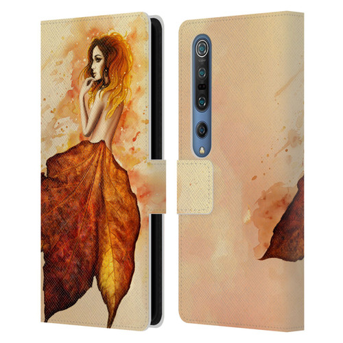 Sarah Richter Fantasy Autumn Girl Leather Book Wallet Case Cover For Xiaomi Mi 10 5G / Mi 10 Pro 5G
