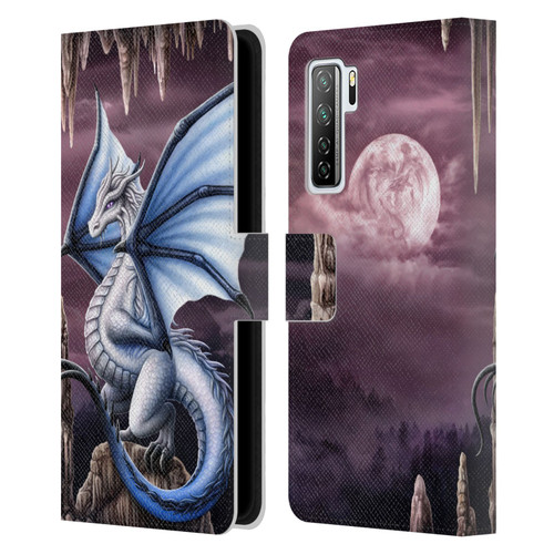 Sarah Richter Fantasy Creatures Blue Dragon Leather Book Wallet Case Cover For Huawei Nova 7 SE/P40 Lite 5G