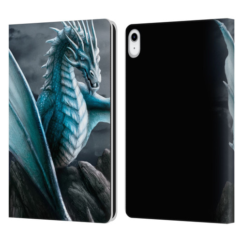 Sarah Richter Fantasy Creatures Blue Water Dragon Leather Book Wallet Case Cover For Apple iPad 10.9 (2022)