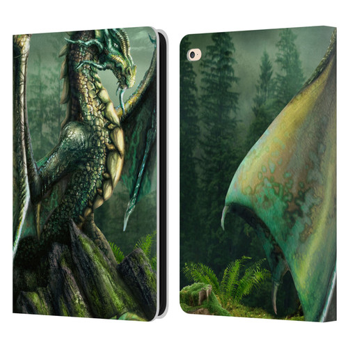 Sarah Richter Fantasy Creatures Green Nature Dragon Leather Book Wallet Case Cover For Apple iPad Air 2 (2014)