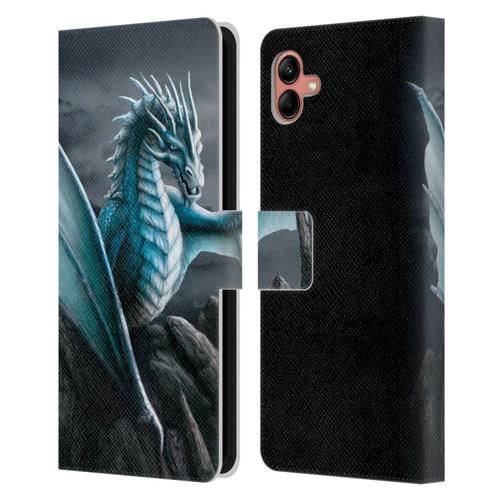 Sarah Richter Fantasy Creatures Blue Water Dragon Leather Book Wallet Case Cover For Samsung Galaxy A04 (2022)