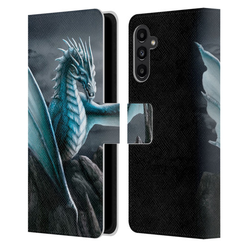 Sarah Richter Fantasy Creatures Blue Water Dragon Leather Book Wallet Case Cover For Samsung Galaxy A13 5G (2021)