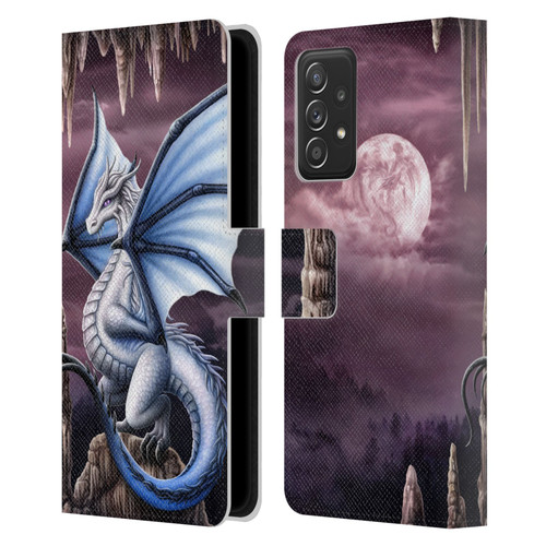 Sarah Richter Fantasy Creatures Blue Dragon Leather Book Wallet Case Cover For Samsung Galaxy A53 5G (2022)