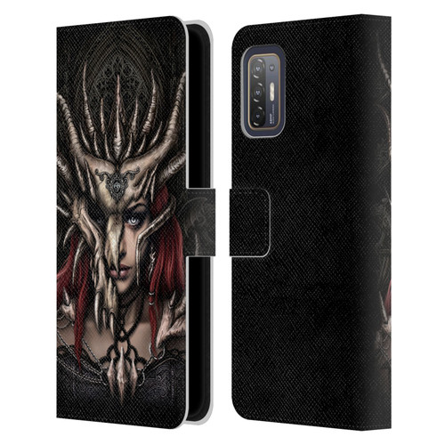 Sarah Richter Gothic Warrior Girl Leather Book Wallet Case Cover For HTC Desire 21 Pro 5G