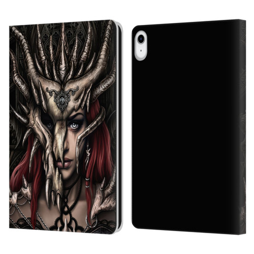 Sarah Richter Gothic Warrior Girl Leather Book Wallet Case Cover For Apple iPad 10.9 (2022)