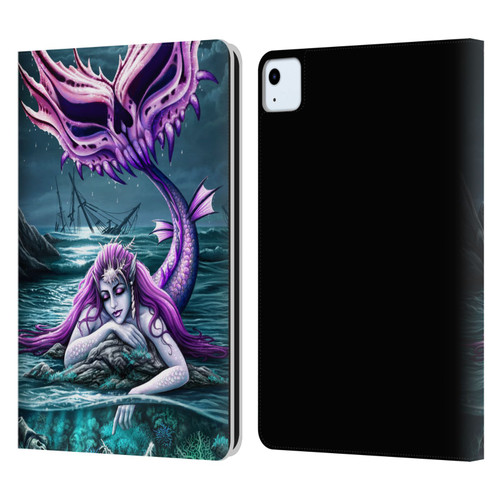 Sarah Richter Gothic Mermaid With Skeleton Pirate Leather Book Wallet Case Cover For Apple iPad Air 11 2020/2022/2024