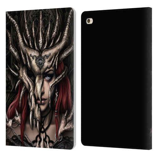 Sarah Richter Gothic Warrior Girl Leather Book Wallet Case Cover For Apple iPad mini 4