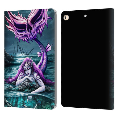 Sarah Richter Gothic Mermaid With Skeleton Pirate Leather Book Wallet Case Cover For Apple iPad 9.7 2017 / iPad 9.7 2018