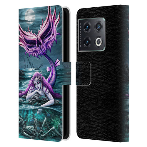 Sarah Richter Gothic Mermaid With Skeleton Pirate Leather Book Wallet Case Cover For OnePlus 10 Pro