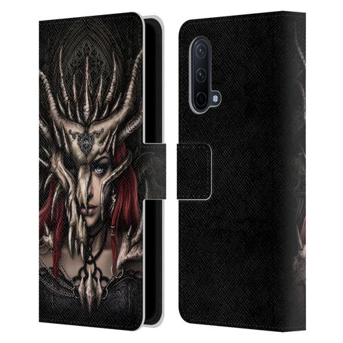 Sarah Richter Gothic Warrior Girl Leather Book Wallet Case Cover For OnePlus Nord CE 5G
