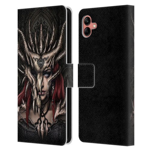 Sarah Richter Gothic Warrior Girl Leather Book Wallet Case Cover For Samsung Galaxy A04 (2022)